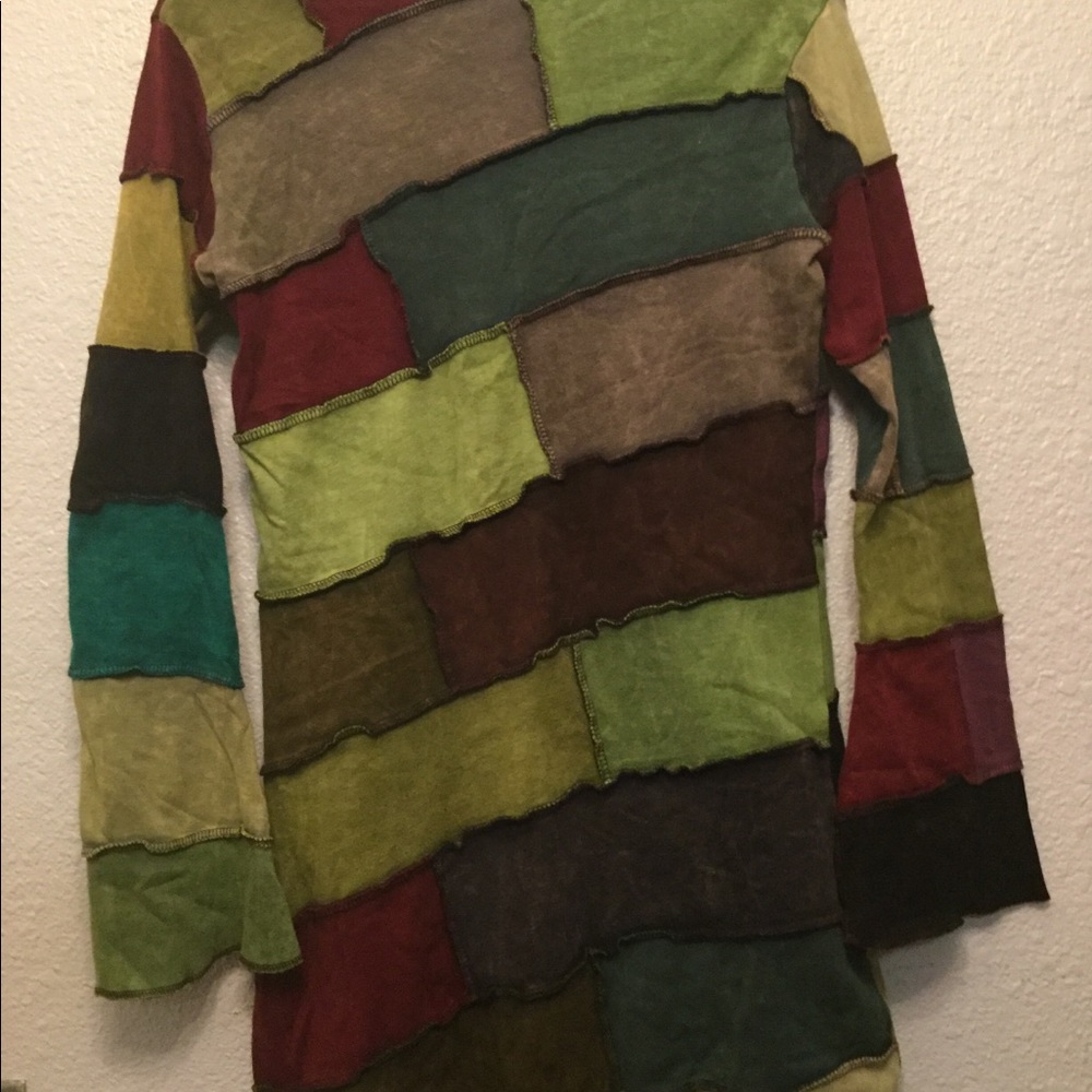 Jayli Patchwork Dress Size L - Picture 5 of 6